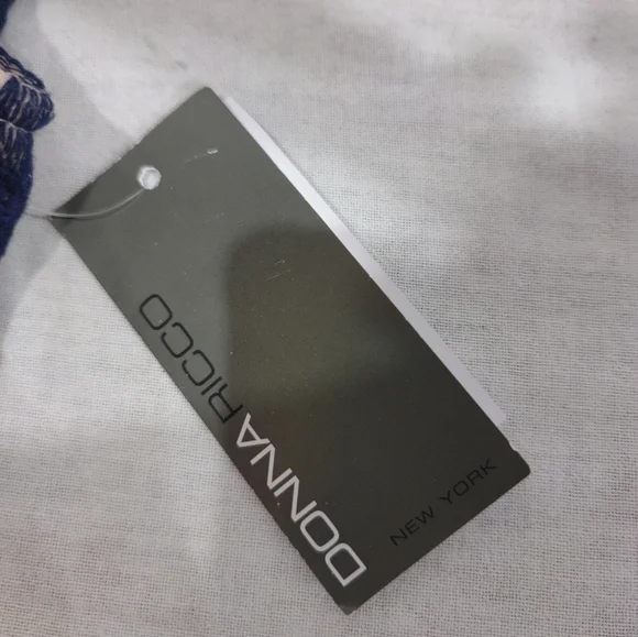 Donna Ricco NWT Navy Pink Floral Dress Size 2 - Picture 5 of 5